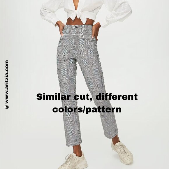 NWOT Sunday Best Freshman Check Slim Leg Pants - Size 4 - Picture 13 of 13